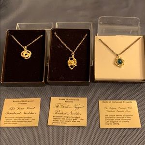 3 Vintage Ronte of Hollywood Necklaces